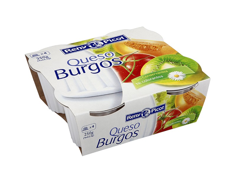 Queso Burgos Fresco - 4 tarrinas Reny Picot - recetas de queso fresco