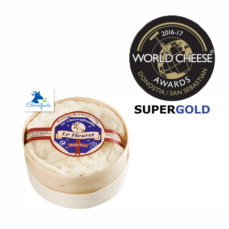 World cheese awards. Medalla super gold para quesos Reny Picot