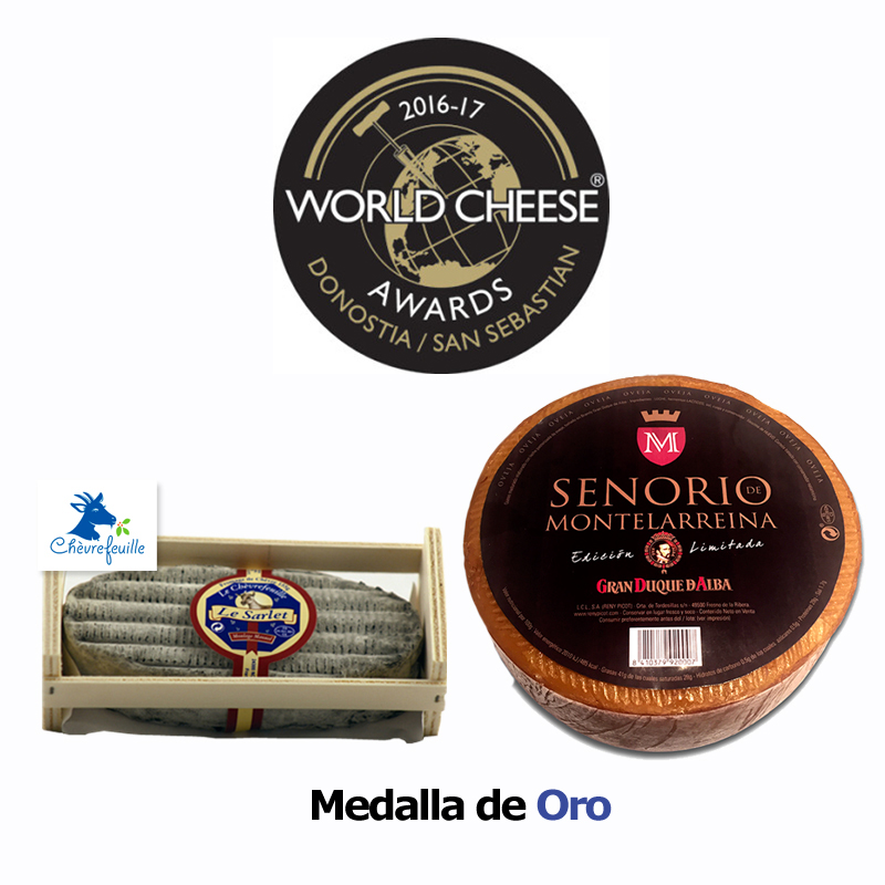 World cheese awards. Medalla de oro para quesos Reny Picot