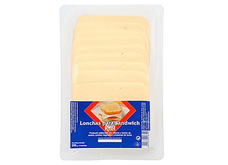 Lonchas de queso para sandwich Krol 200g