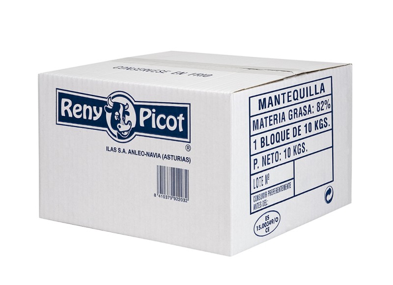 Mantequilla formato industrial bloque 10kg reny picot