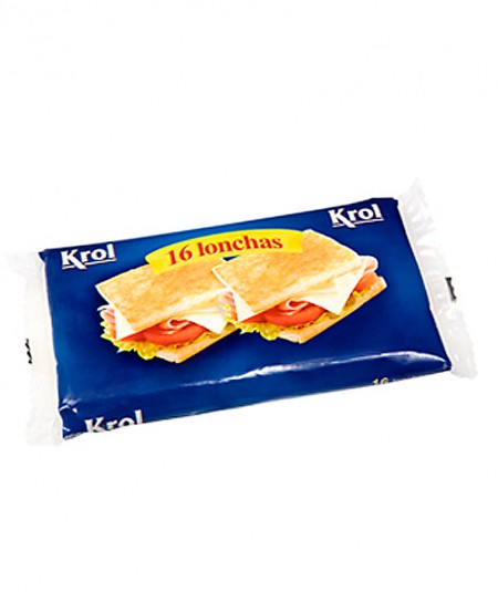 Pack 16 lonchas de queso Krol 300g queso para fundir