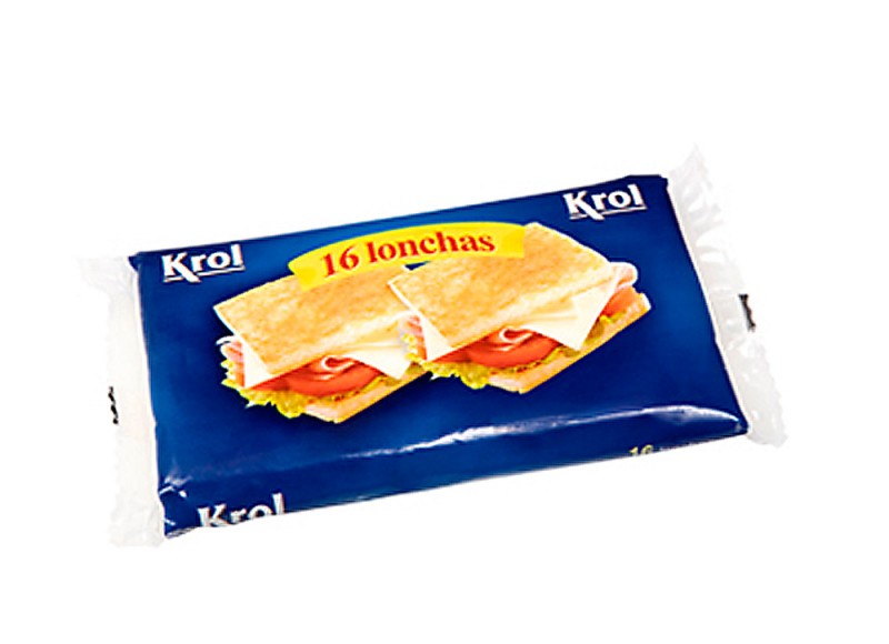 Pack 16 lonchas de queso Krol 300g queso para fundir