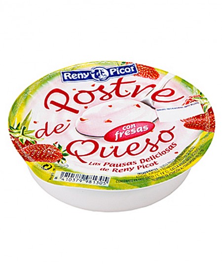 Sobremesa de queijo com morangos 100g  Reny Picot