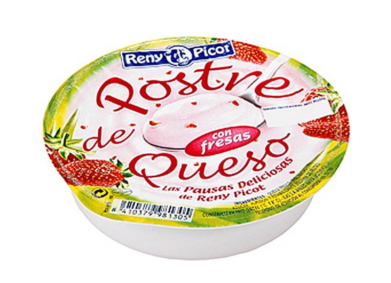 Sobremesa de queijo com morangos 100g  Reny Picot