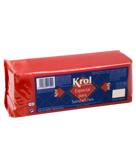 Barra de queso Krol 3kg para ssndwich