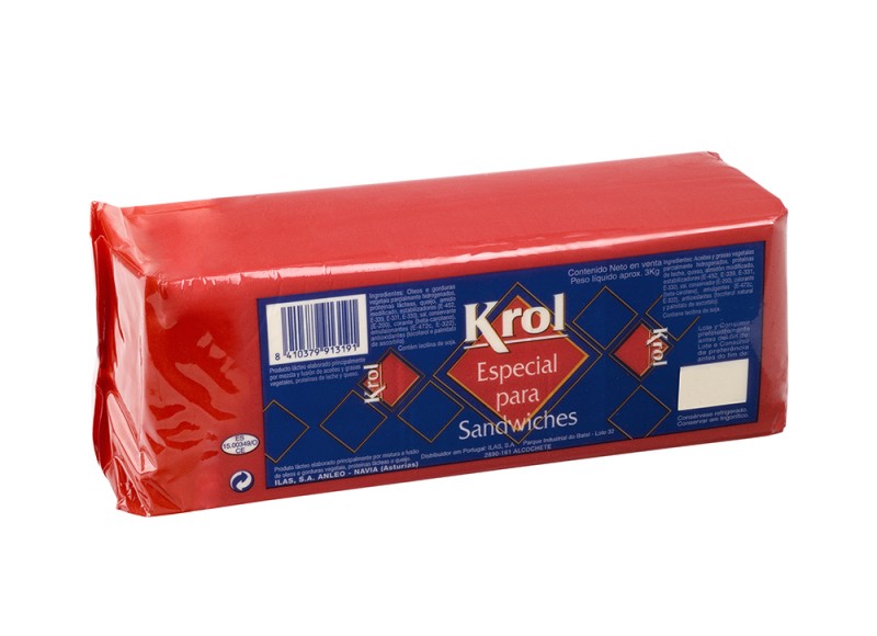 Barra de queso Krol 3kg para ssndwich