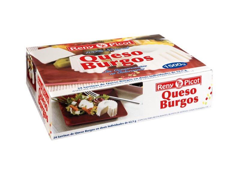 Queso Burgos 24 tarrinas individuales en caja Reny Picot