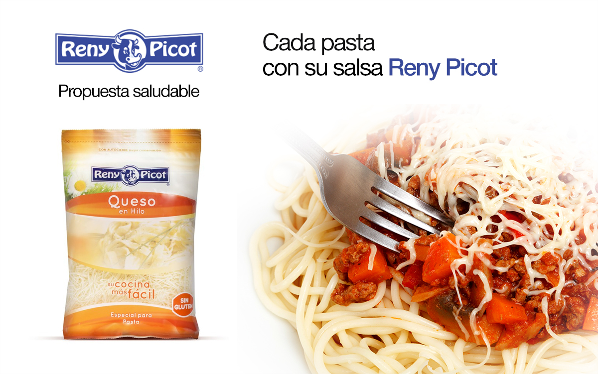 pasta con salsa Reny Picot. Propuesta saludable