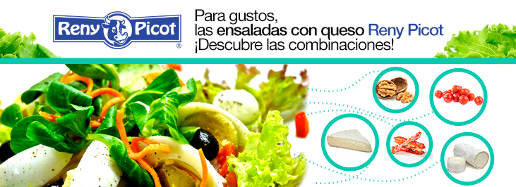 Ensaladas con queso Reny Picot