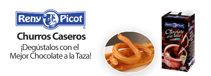 Churros caseros con chocolate a la taza