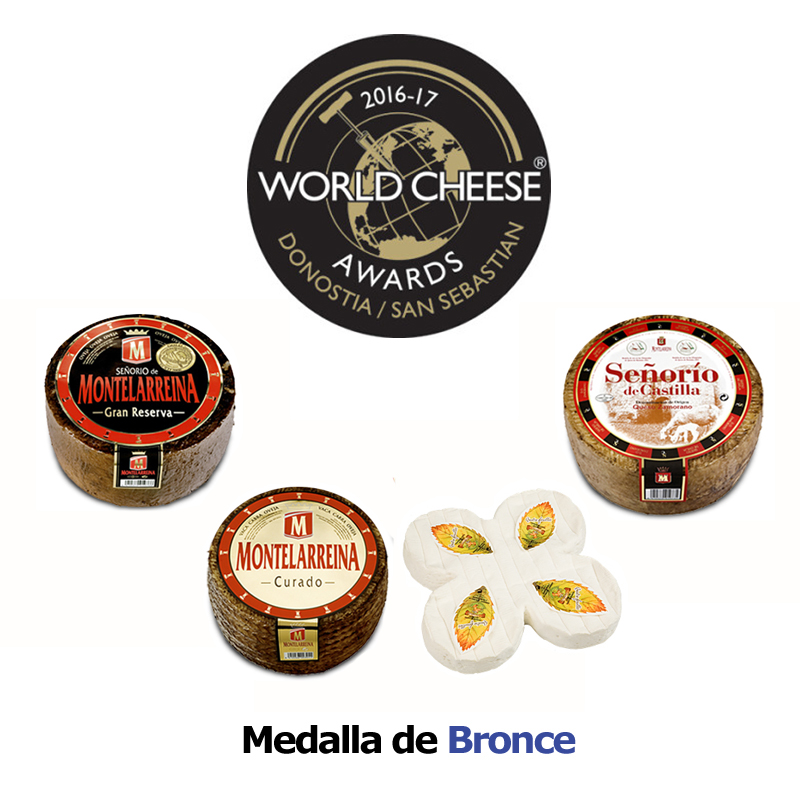 World cheese awards. Medalla de bronce para quesos Reny Picot