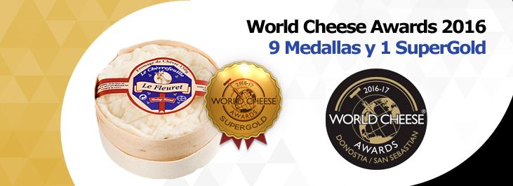 World cheese awards 2016. Premios para los quesos Reny Picot