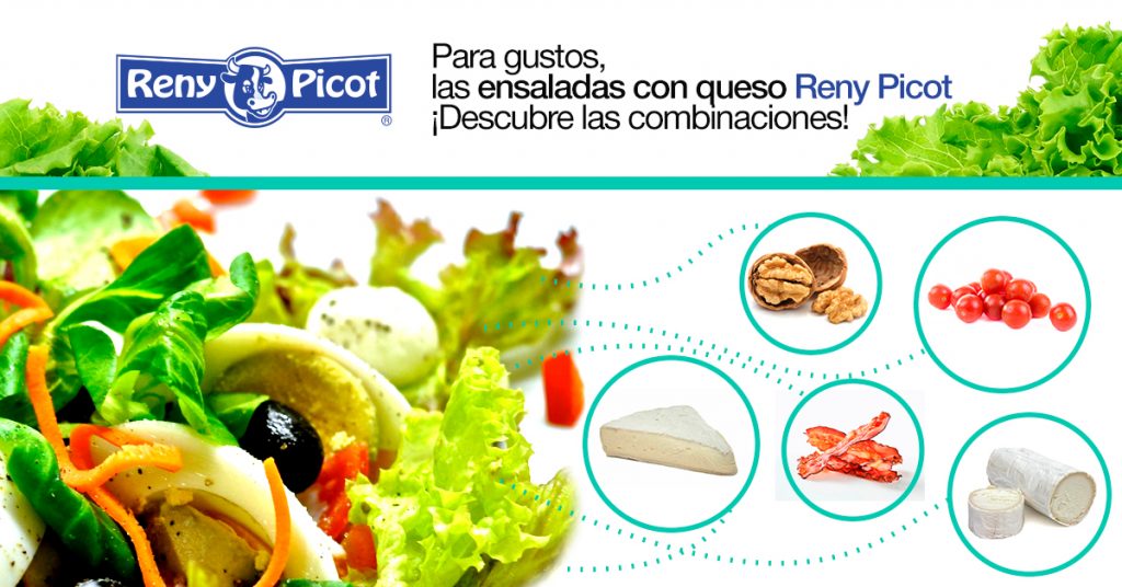 Recetas sanas y fáciles. Ensaladas con queso