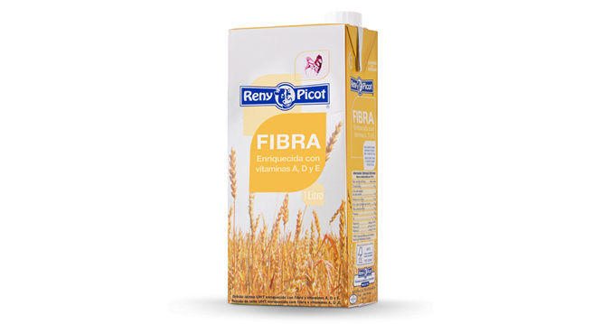 Alimentación saludable con leche con fibra Reny Picot