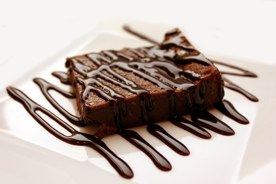 brownie de chocolate Receta para San Valentín