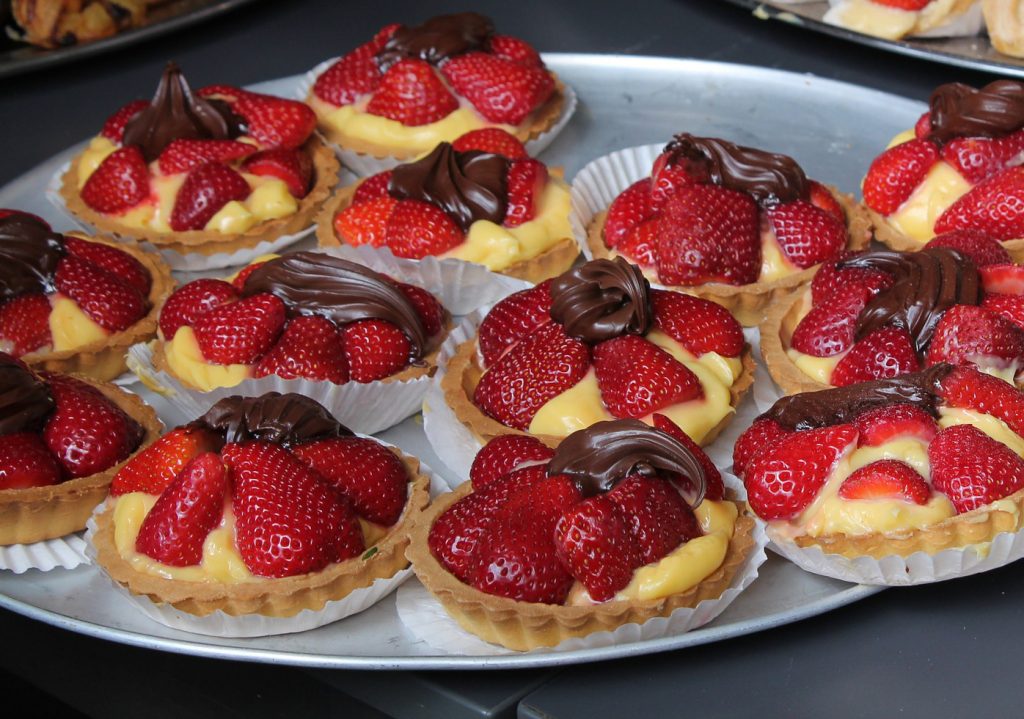 tartaletas con crema pastelera